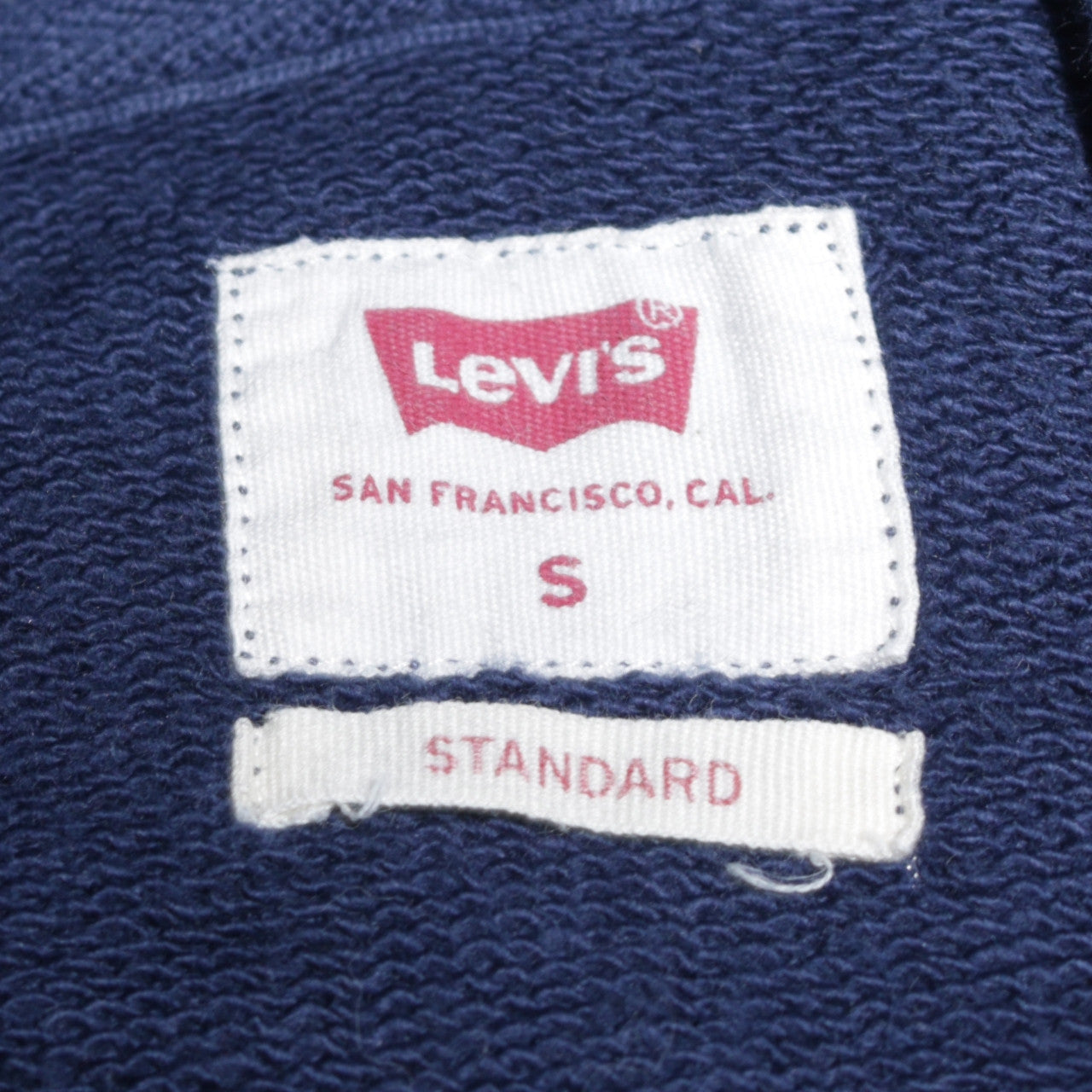 Levi's Men's Blue Full Zip Hoodie Small Classic Cotton Blend