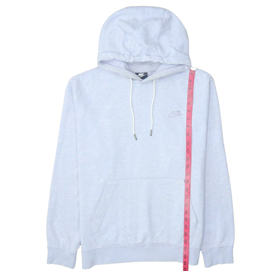 Nike Women’s Light Grey Pullover Hoodie Medium Cotton Blend