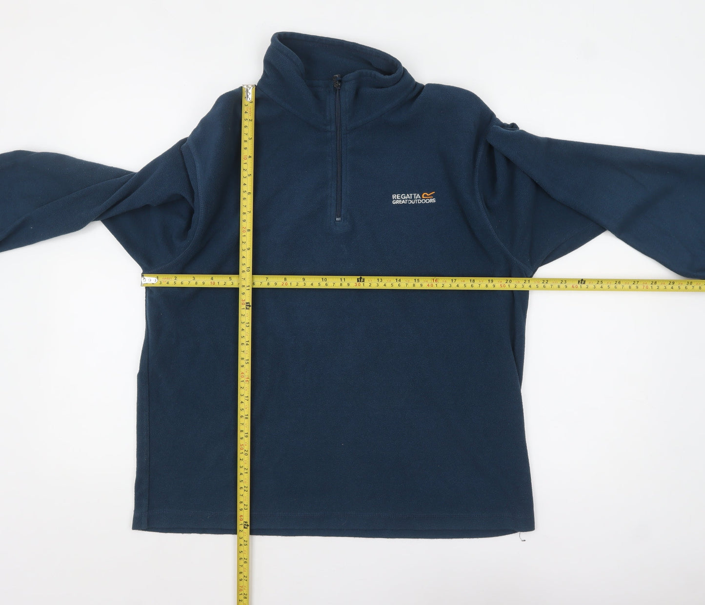 Regatta Men's Blue Fleece 1/2 Zip Pullover Sweatshirt M