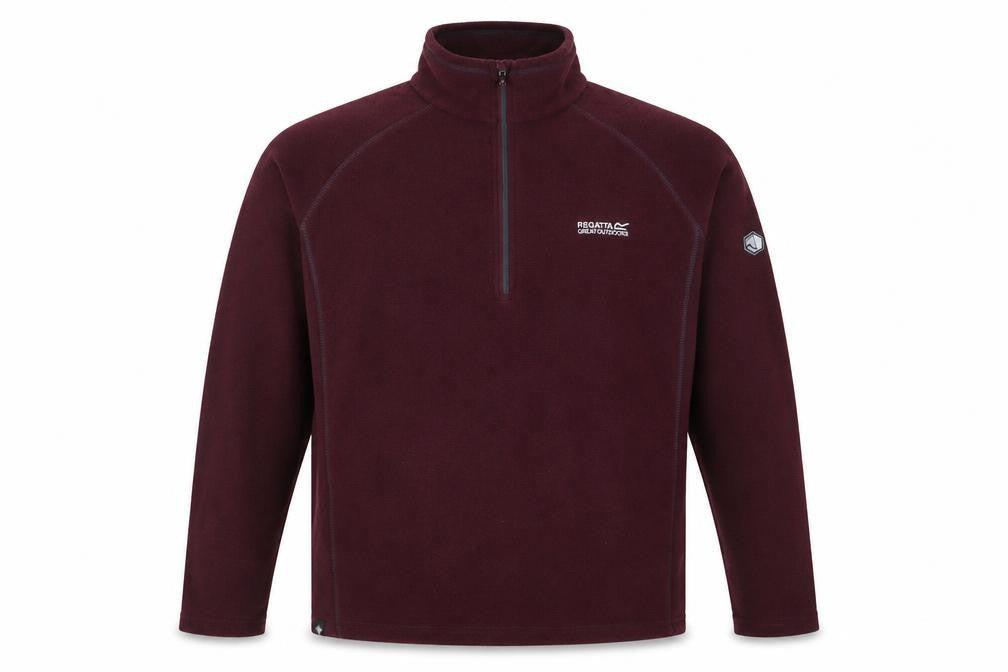 Regatta Men's Brown Fleece 1/2 Zip Pullover XL Outdoor Sweatshirt