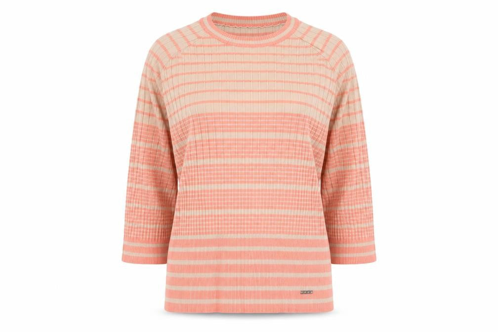 Vila Joy Women’s Multicoloured Striped Crew Neck Pullover Jumper Size 8