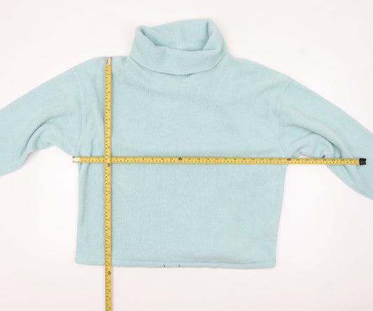 Marks and Spencer Women Blue Fleece Pullover Sweatshirt L