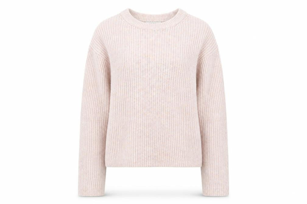 Marks and Spencer Women's Beige Chunky-Knit Pullover Jumper XS