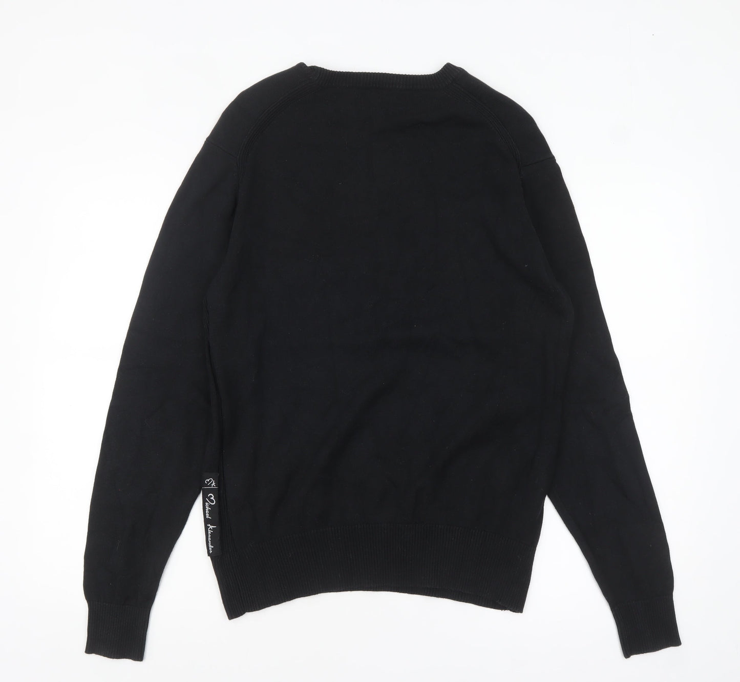 Michael Alexander Women's Black Cotton Crew Neck Jumper XL