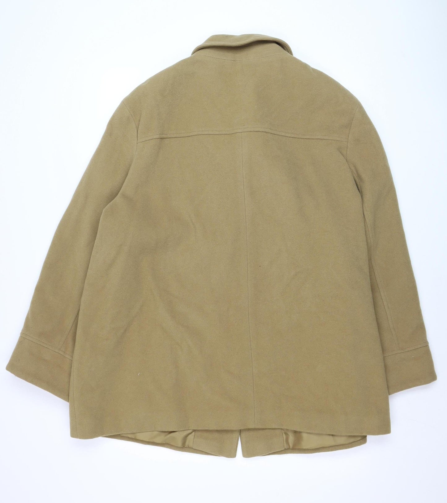 Classics First Avenue Women's Beige Wool Blend Mid-Length Coat Size 22