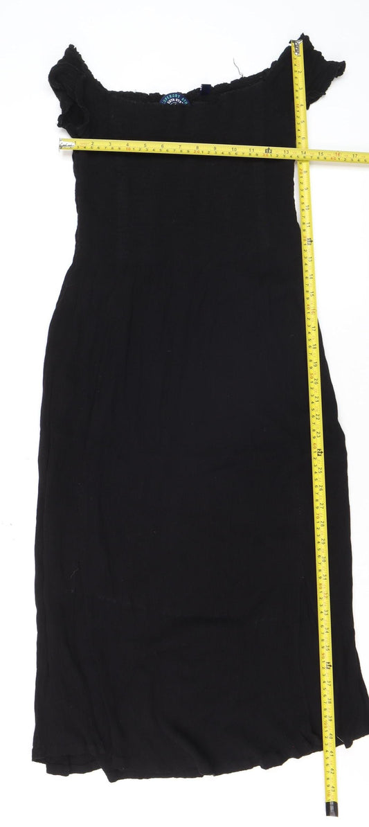 Superdry Women’s Black Off Shoulder Bodycon Dress Size S