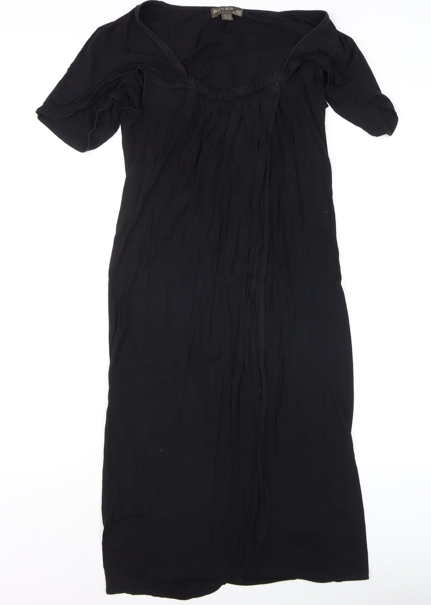Fever London Women’s Black V-Neck Knee Length Sheath Dress Size 10