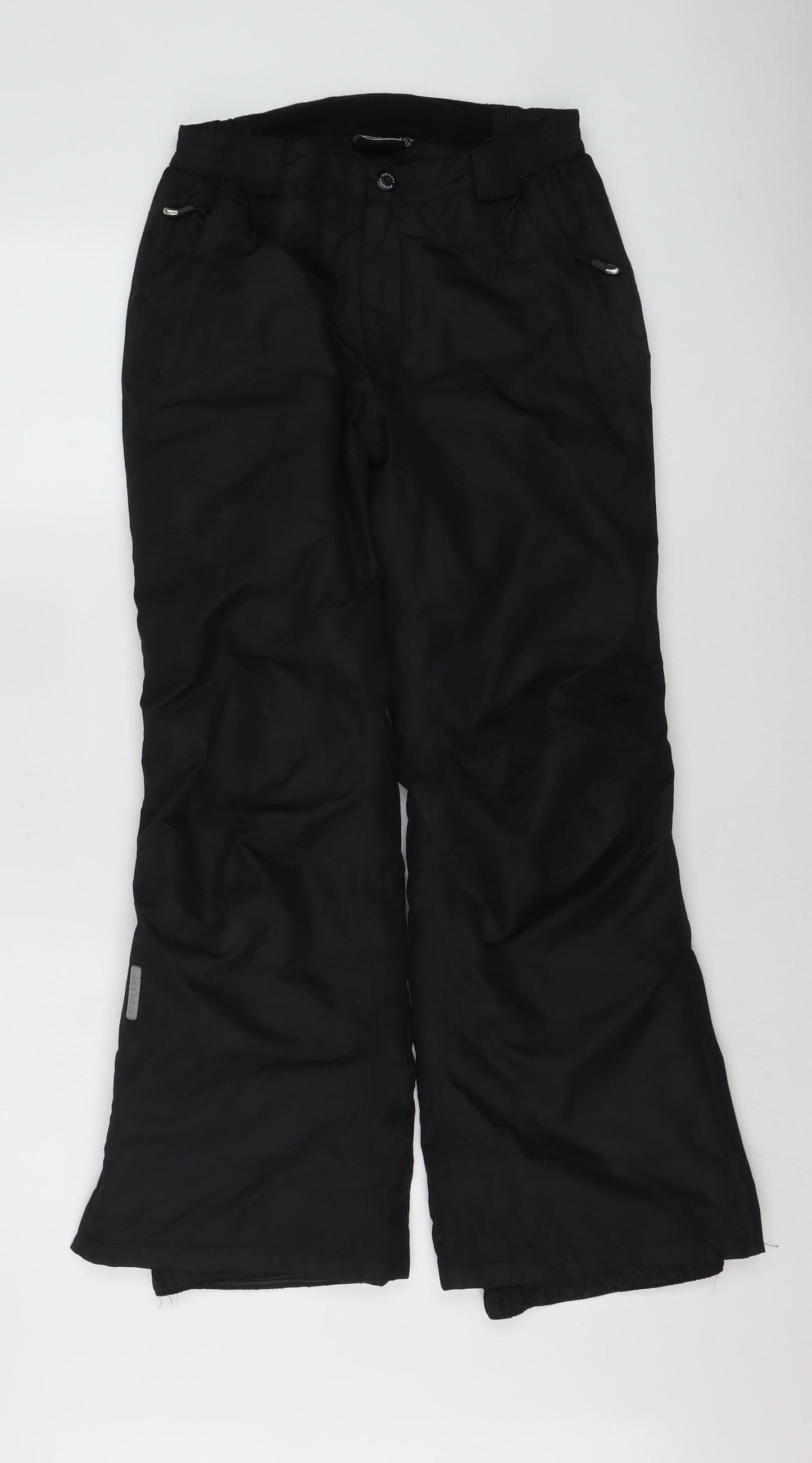 Icepeak Boys Black 11-12 Years Waterproof Insulated Snow Pants