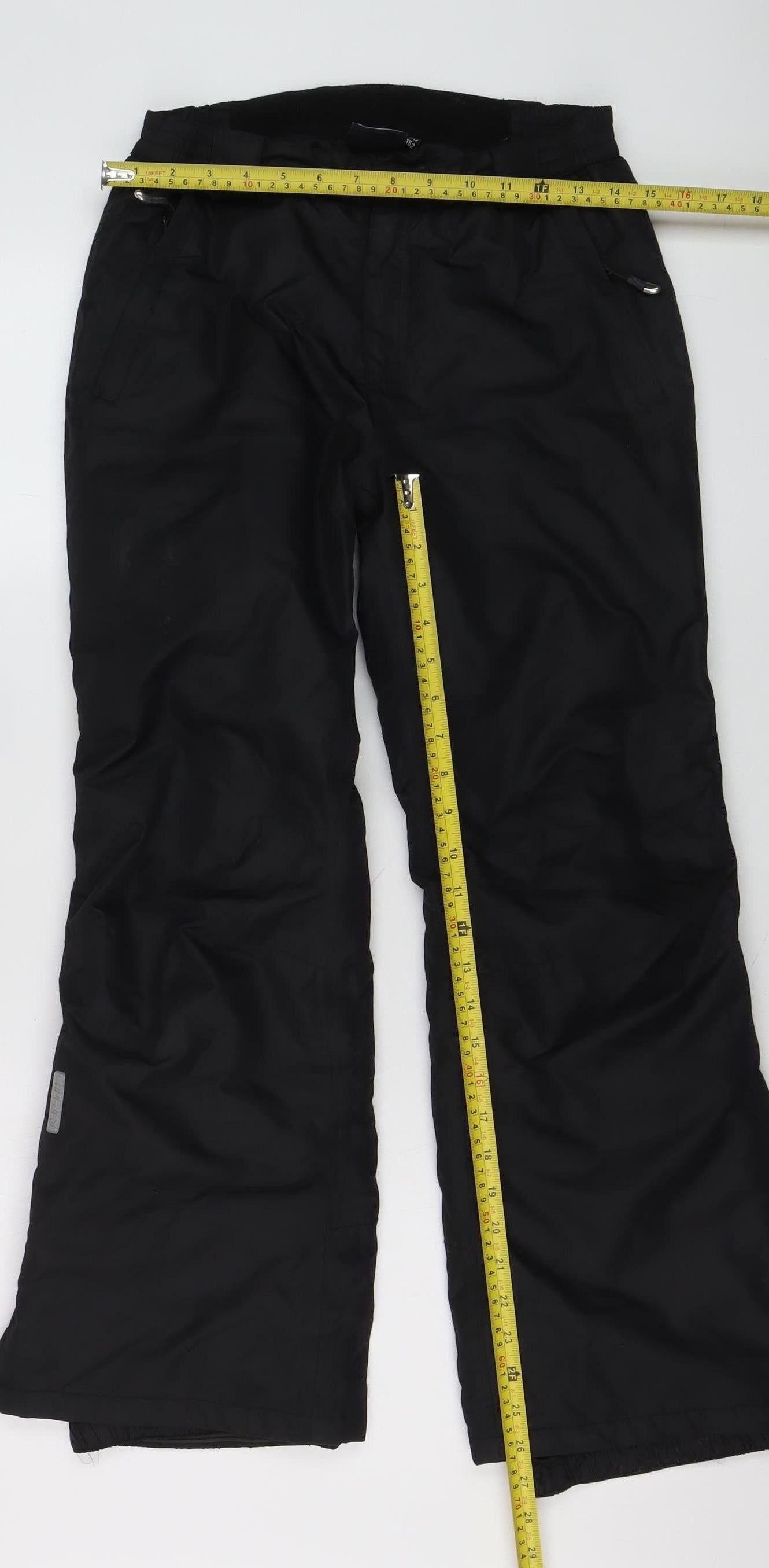 Icepeak Boys Black 11-12 Years Waterproof Insulated Snow Pants