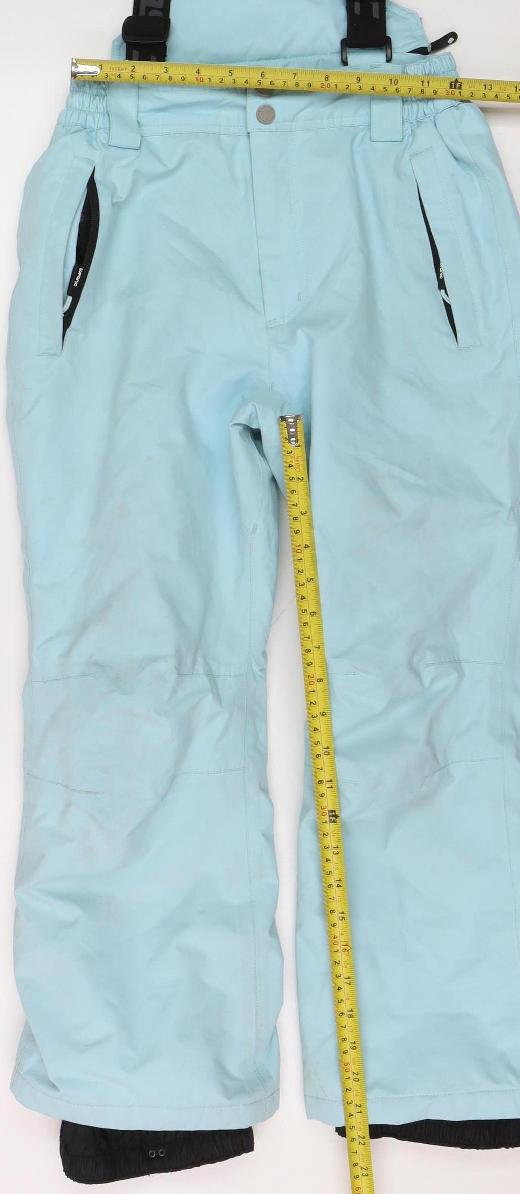 Surfanic Girls Blue Ski Salopettes Trousers Size 10 Years Waterproof Snow Pants