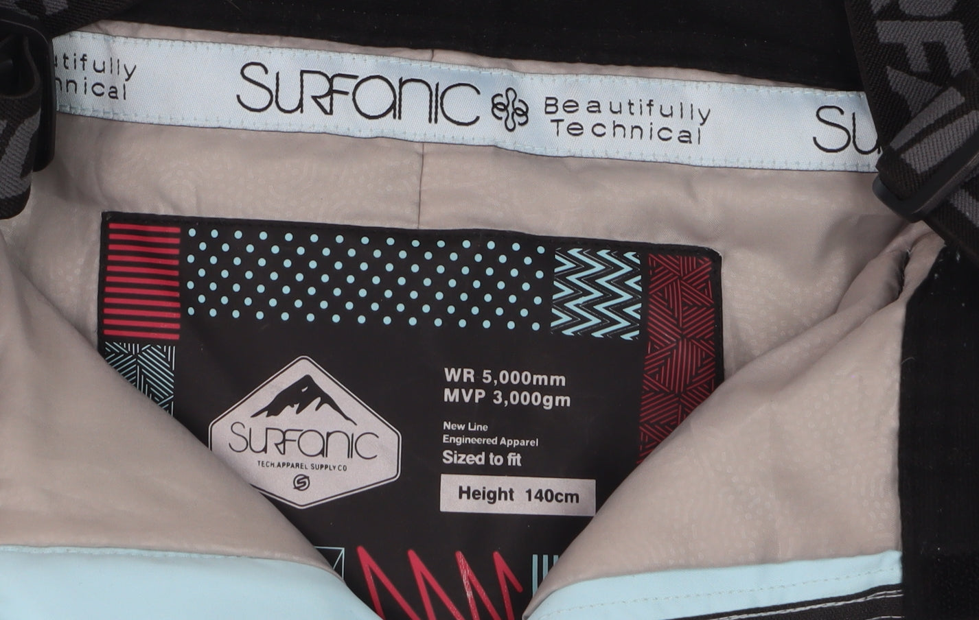 Surfanic Girls Blue Ski Salopettes Trousers Size 10 Years Waterproof Snow Pants