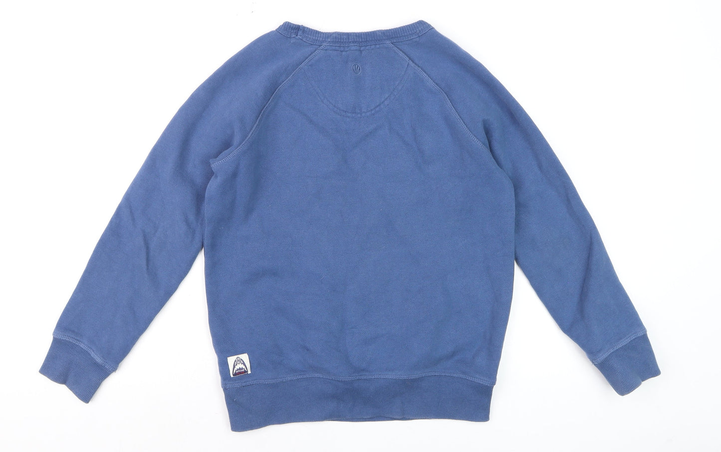 FatFace Boys Blue Graphic Print Pullover Sweatshirt 10-11 Years