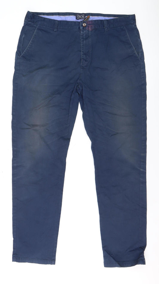 Ralph Lauren Men's Blue Straight Fit Cotton Chino Jeans Size 42