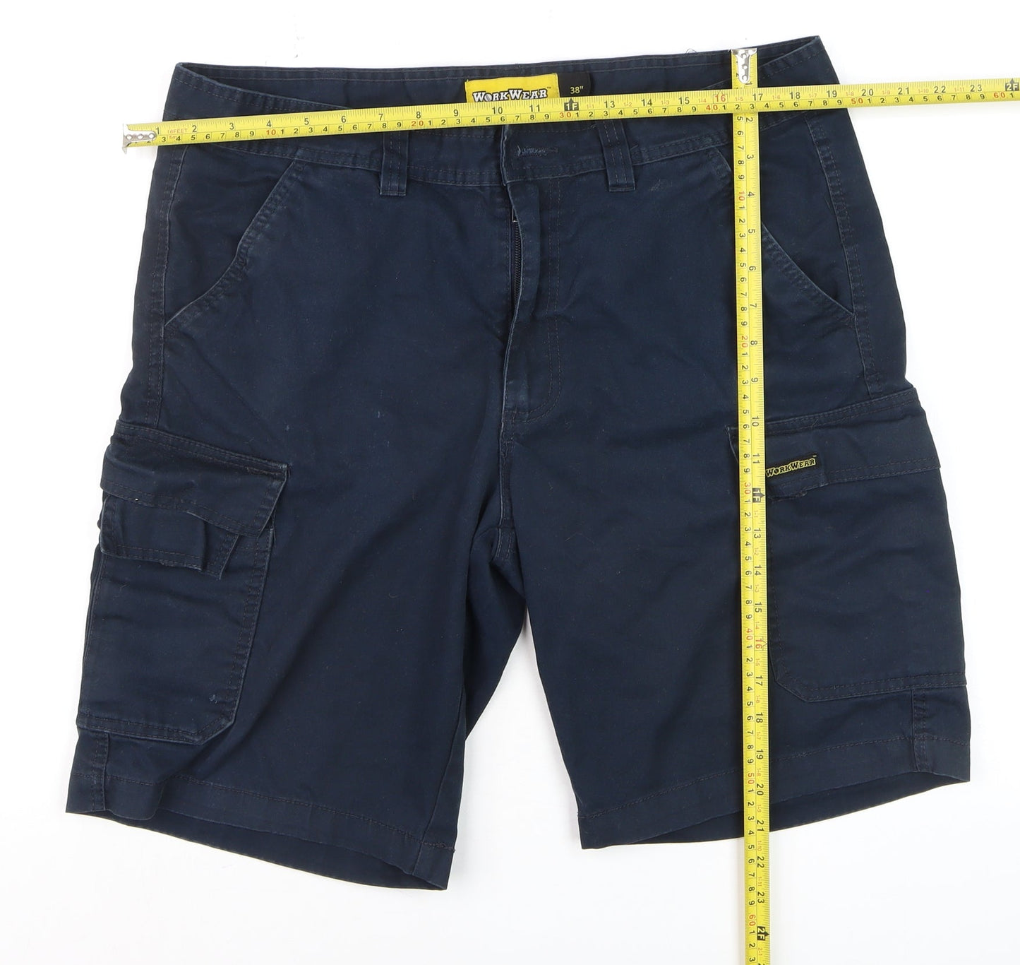 Workwear Men's Blue 38 Cargo Shorts Cotton Blend Workwear Style