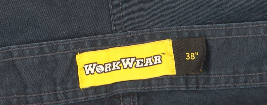 Workwear Men's Blue 38 Cargo Shorts Cotton Blend Workwear Style