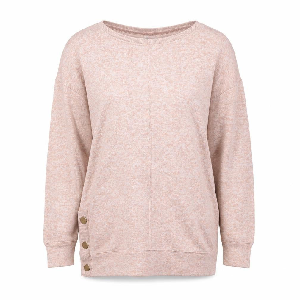 Next Women Beige Size 10 Knit Button Pullover Jumper
