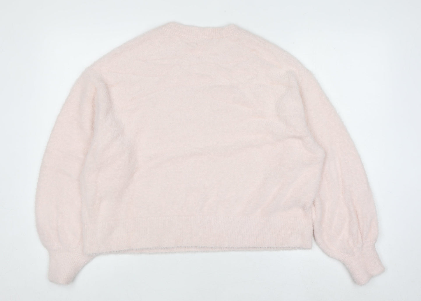 Marks and Spencer Womens Soft Pink L Pullover Knit Jumper