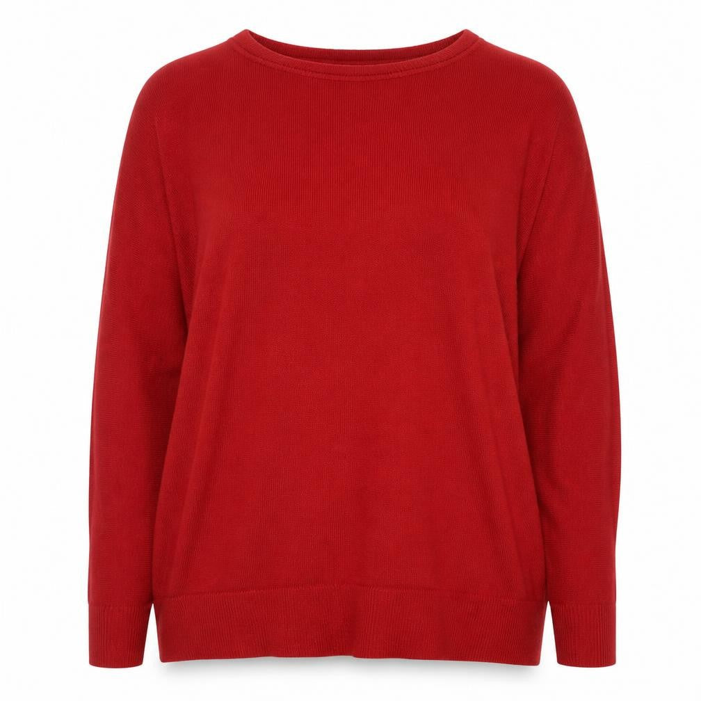 Marks and Spencer Women Red Size 20 Acrylic Crew Neck Jumper
