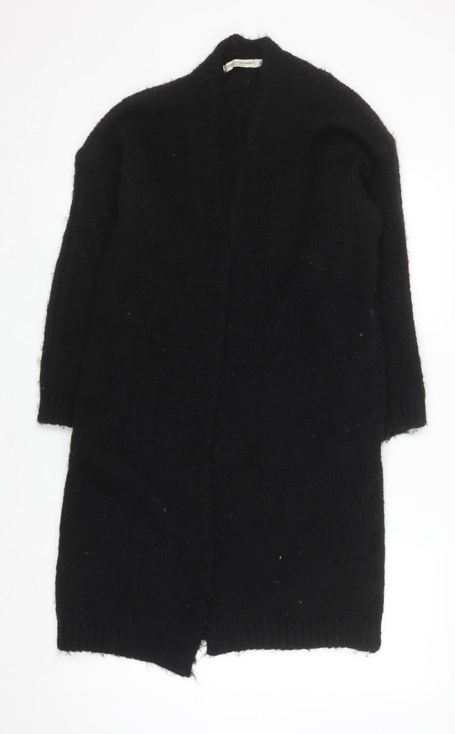 Vanessa Alexandra Women's Black Knit Long Cardigan M