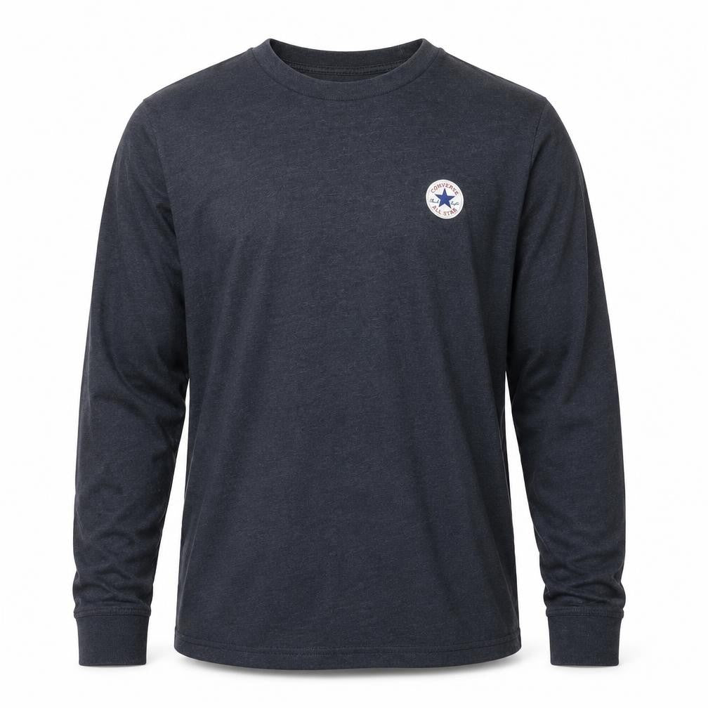 Converse Men's Blue Long Sleeve Crew Neck Casual Top Size S