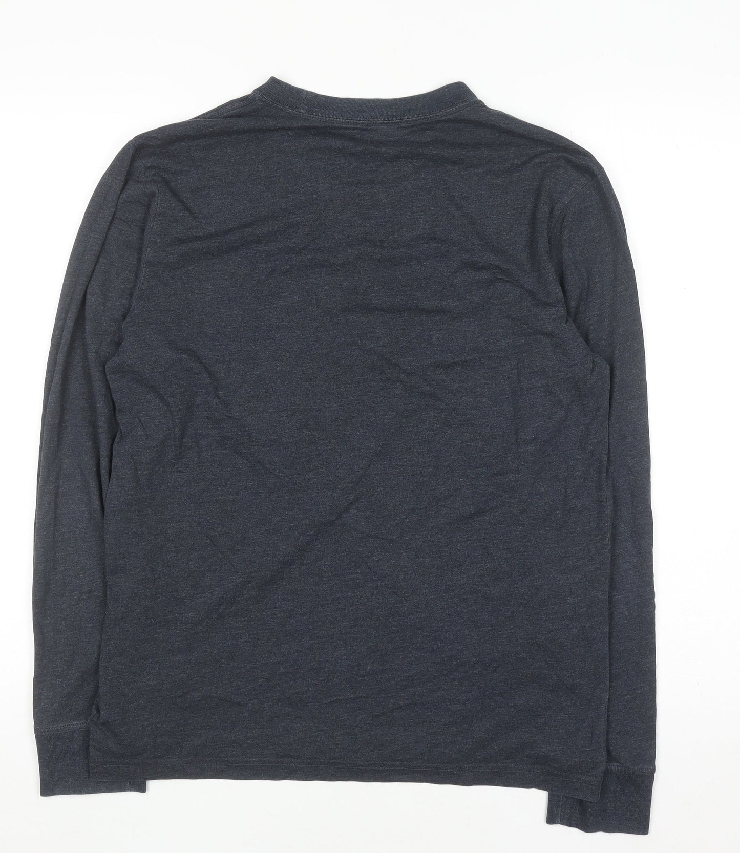 Converse Men's Blue Long Sleeve Crew Neck Casual Top Size S