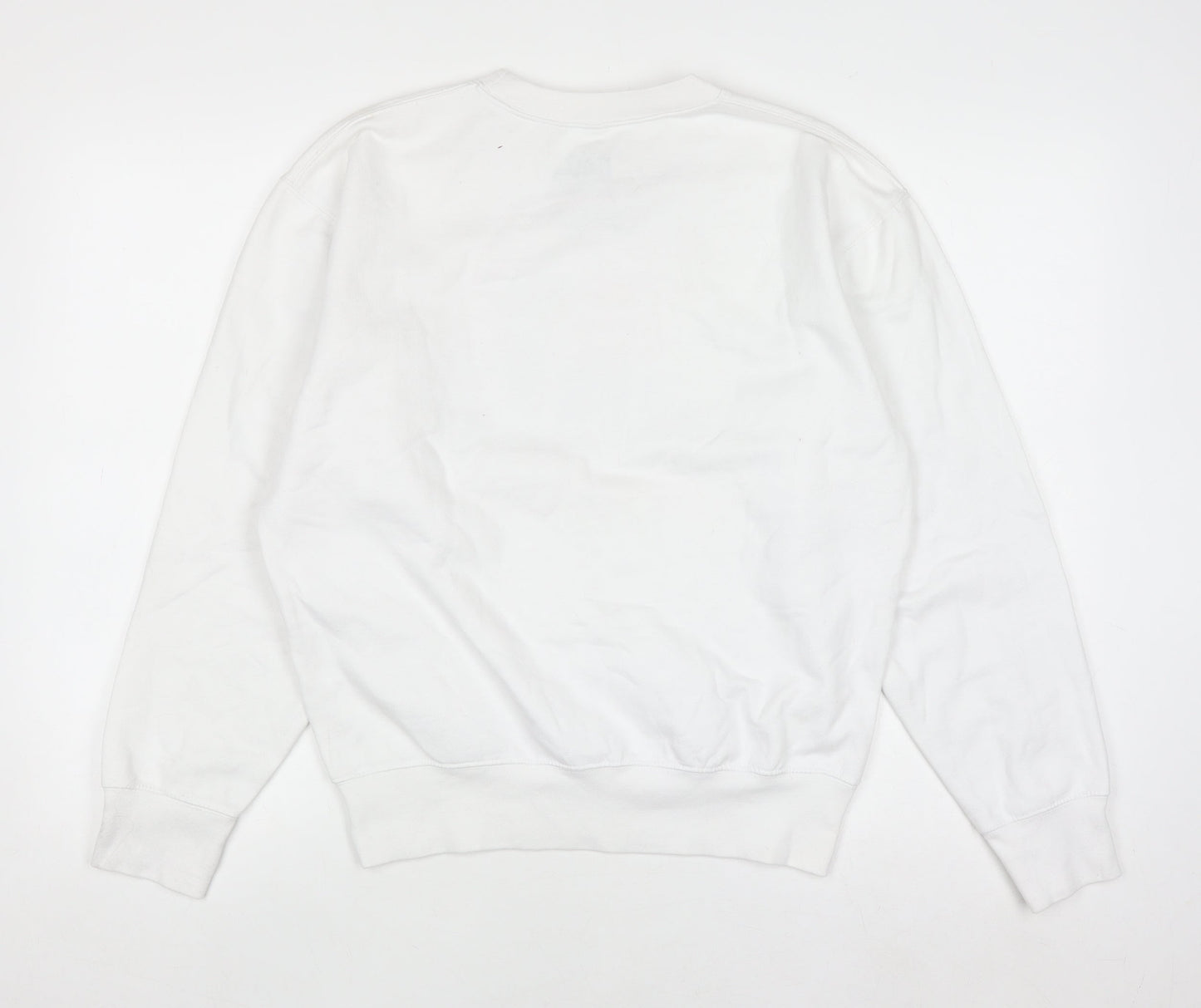 Fanta White XS Women's Graphic Crew Neck Pullover Sweatshirt