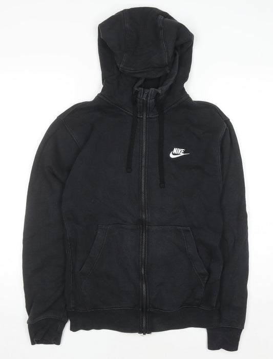 Nike Men's Black Full Zip Hoodie Size S Fleece Sweatshirt