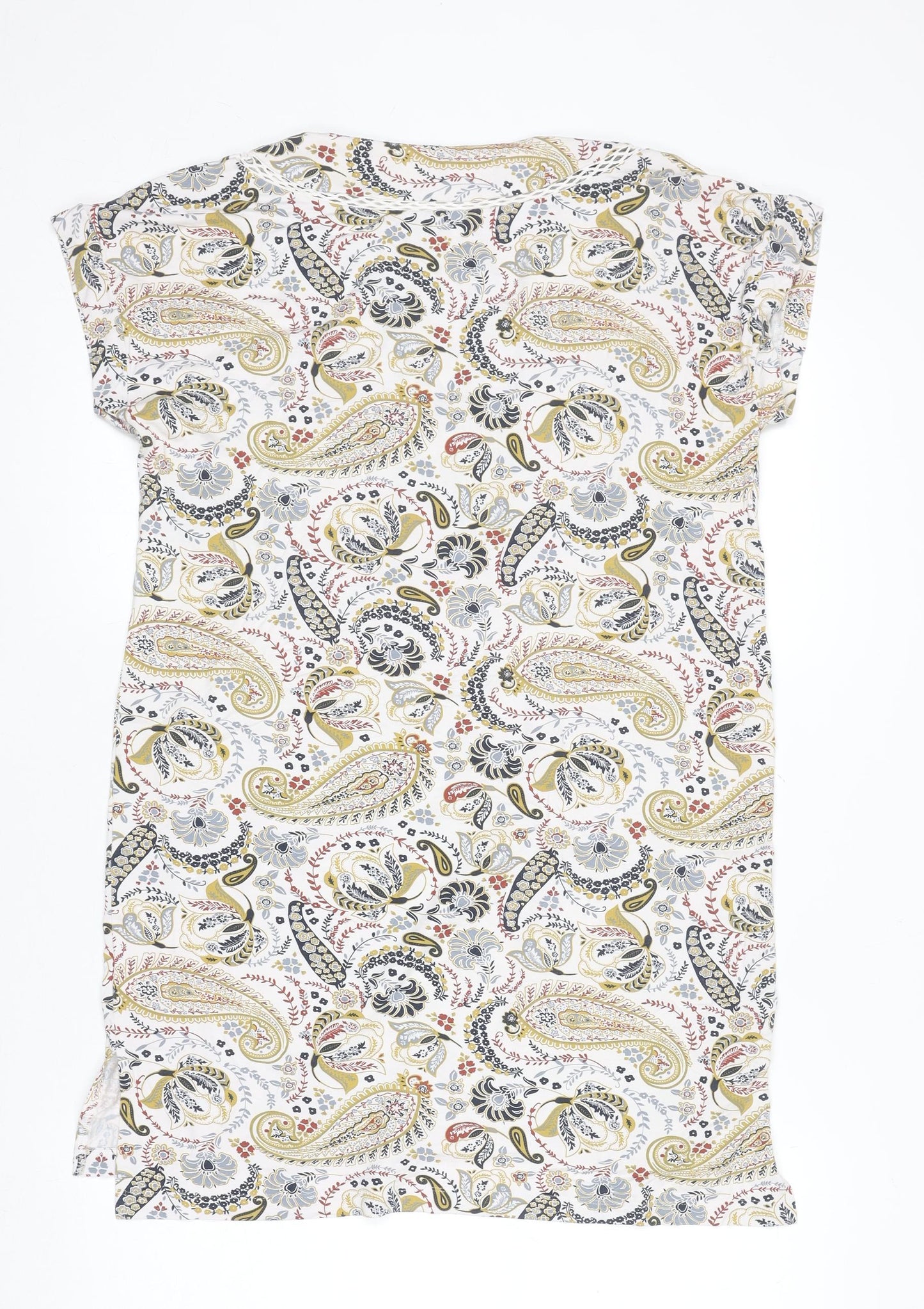 Next Womens Multicoloured Paisley Viscose Tunic Blouse Size 10
