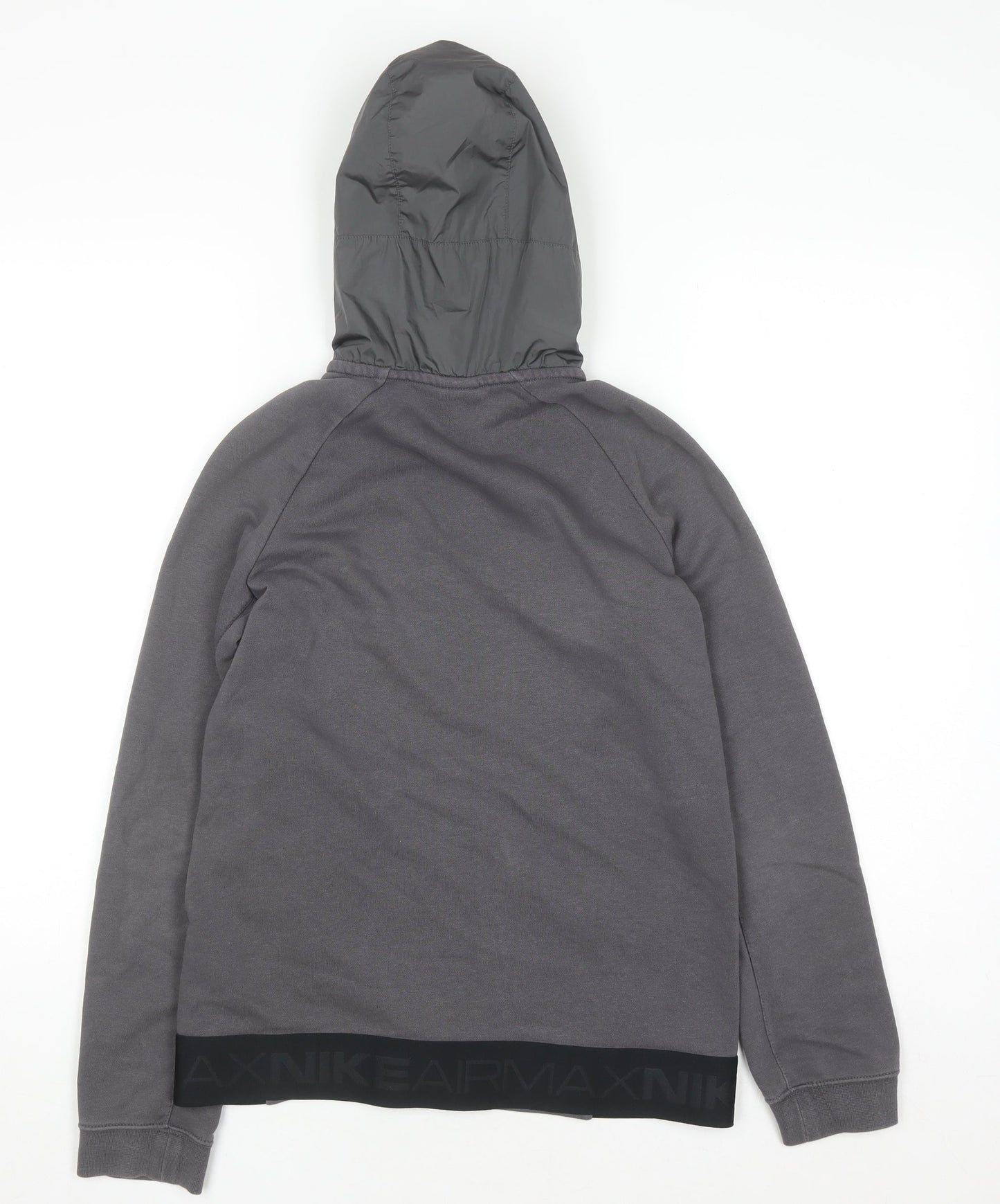 Nike Teens Grey Full Zip Hoodie Air Max Logo L 12-13 Yrs