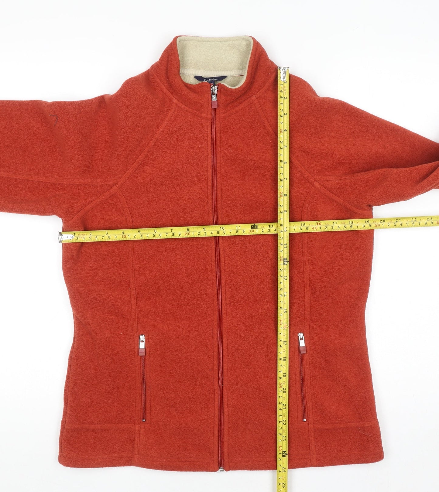Reitmans Unisex Red Fleece Full Zip Sweatshirt M