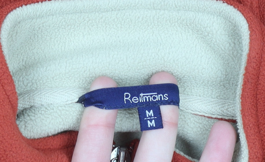 Reitmans Unisex Red Fleece Full Zip Sweatshirt M