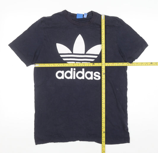Adidas Men's Black Short Sleeve Crew Neck Cotton T-Shirt M