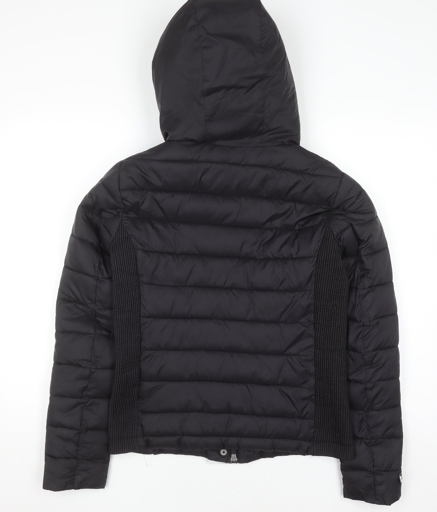 Superdry Men's Black M Fuji Double Zip Hooded Puffer Jacket