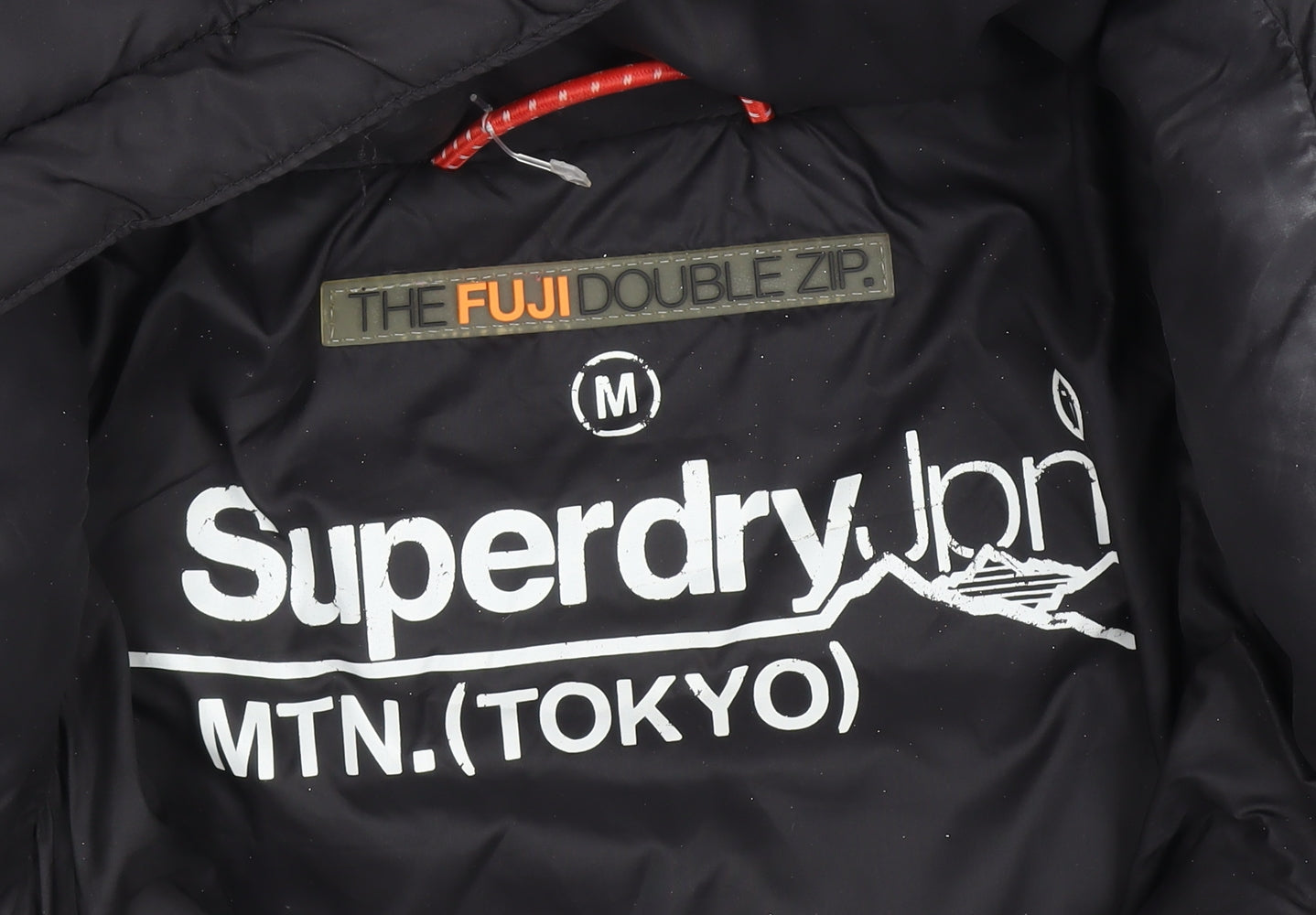 Superdry Men's Black M Fuji Double Zip Hooded Puffer Jacket