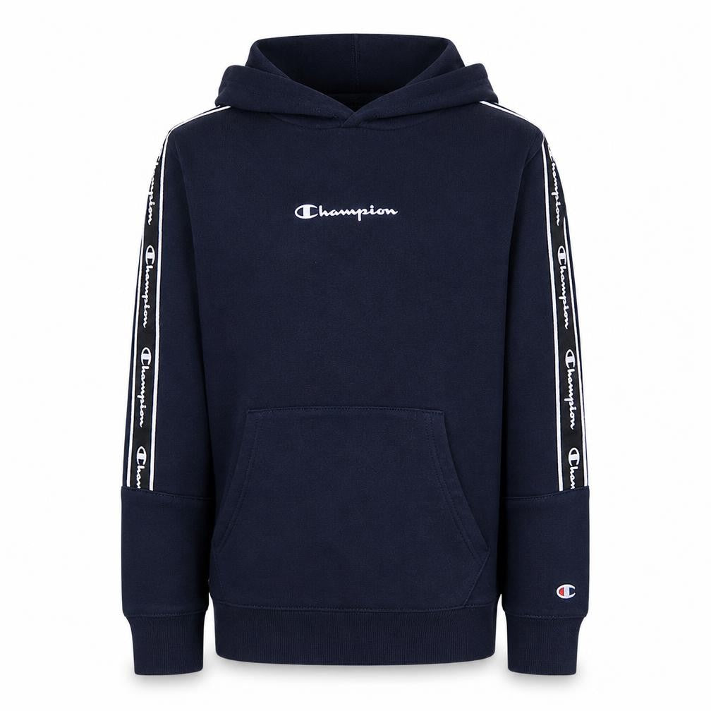 Champion Boys Navy Logo Tape Pullover Hoodie Size 11-12 Years