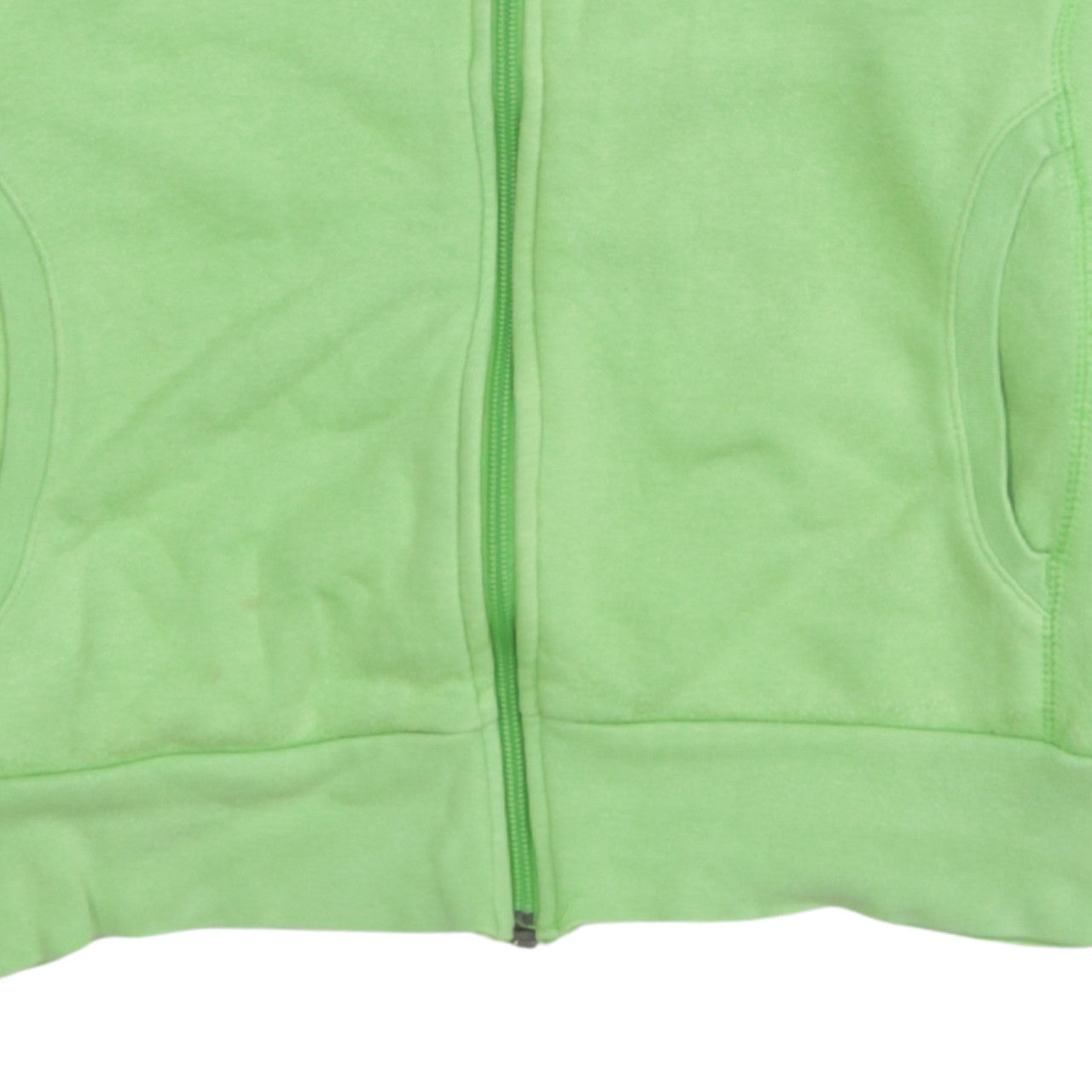 Nike Women Green Full Zip Sweatshirt Size L Fleece Jacket