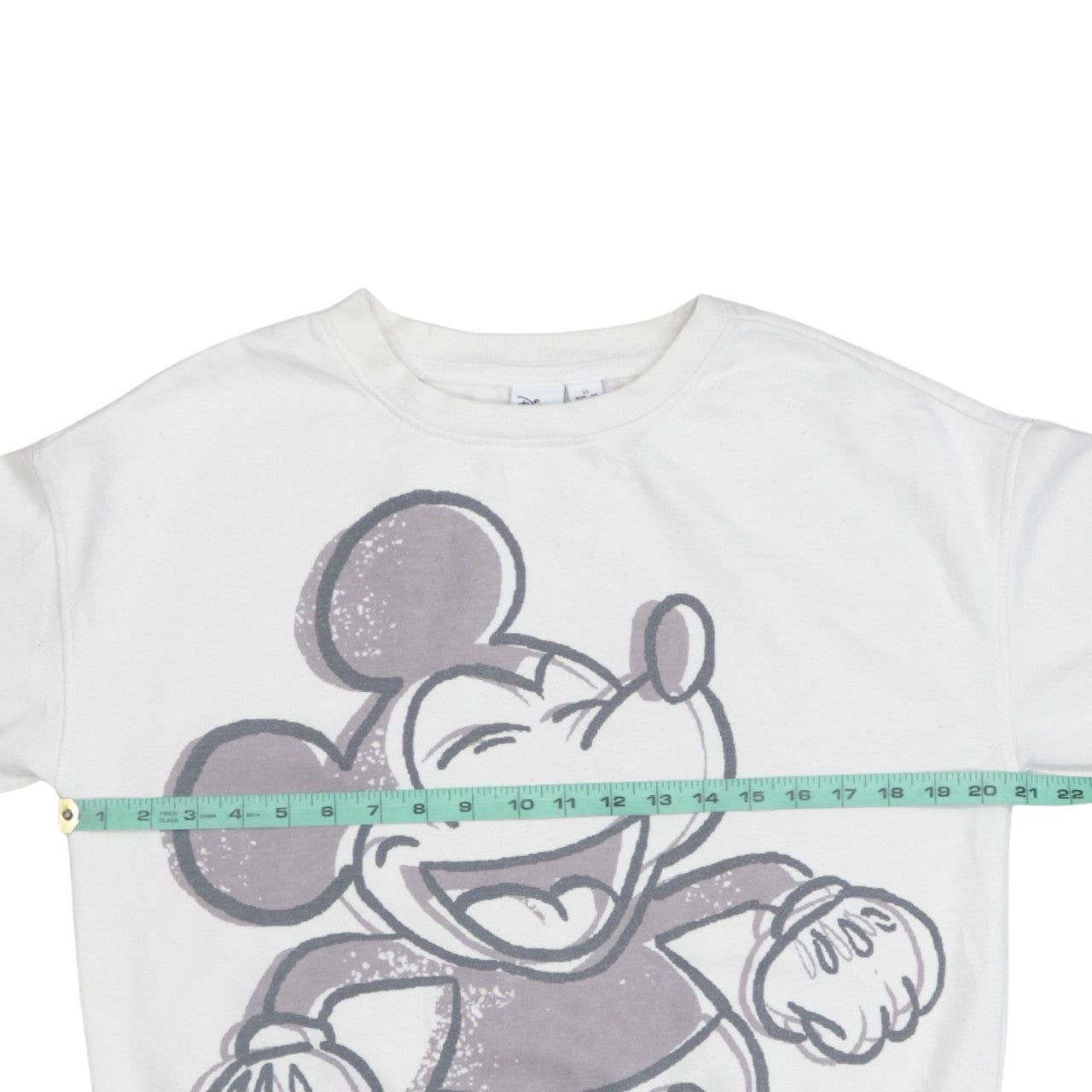 Disney Primark Cares Womens White XS Mickey Mouse Pullover Sweatshirt