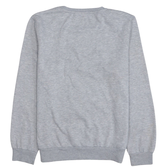 Disney Women Grey Stitch Christmas Sweatshirt Size S 10/12