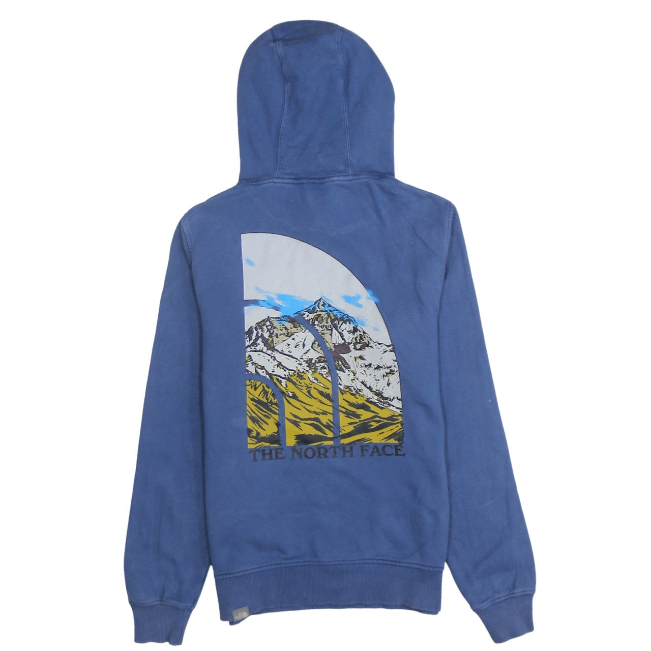 The North Face Men's Blue Cotton Hooded Sweatshirt S Outdoor Style
