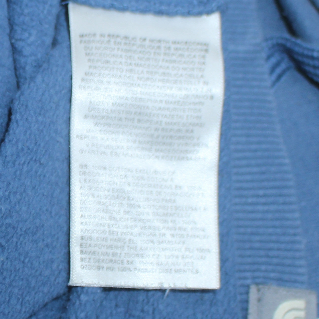 The North Face Men's Blue Cotton Hooded Sweatshirt S Outdoor Style
