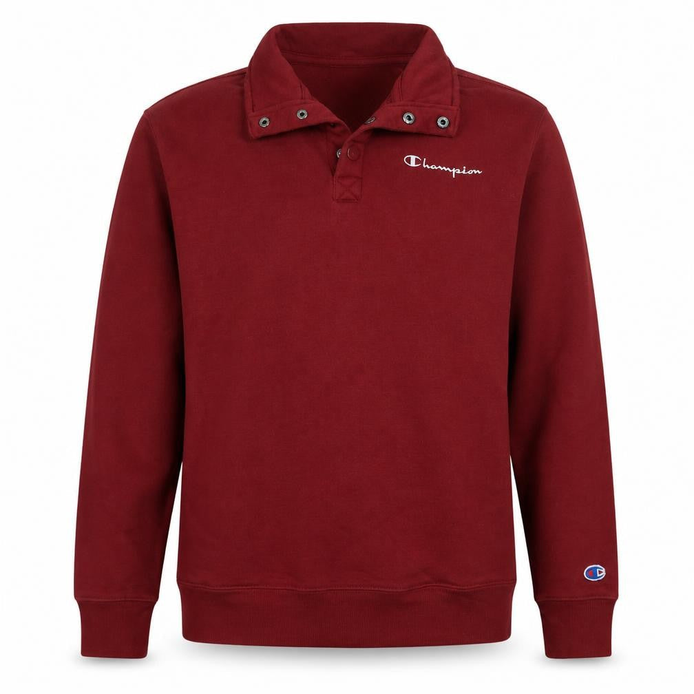 Champion Men's Red Henley Sweatshirt Size S Authentic Athleticwear