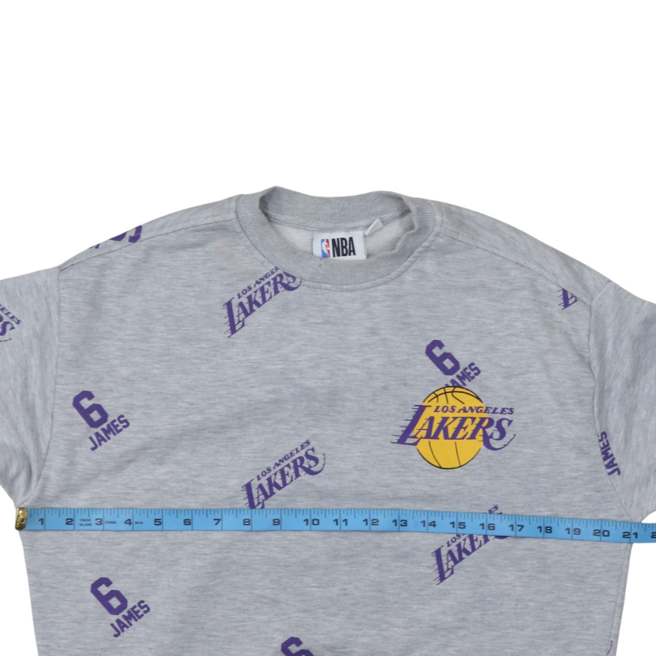 Primark NBA Los Angeles Lakers Grey Men's Small Crew Neck Sweatshirt