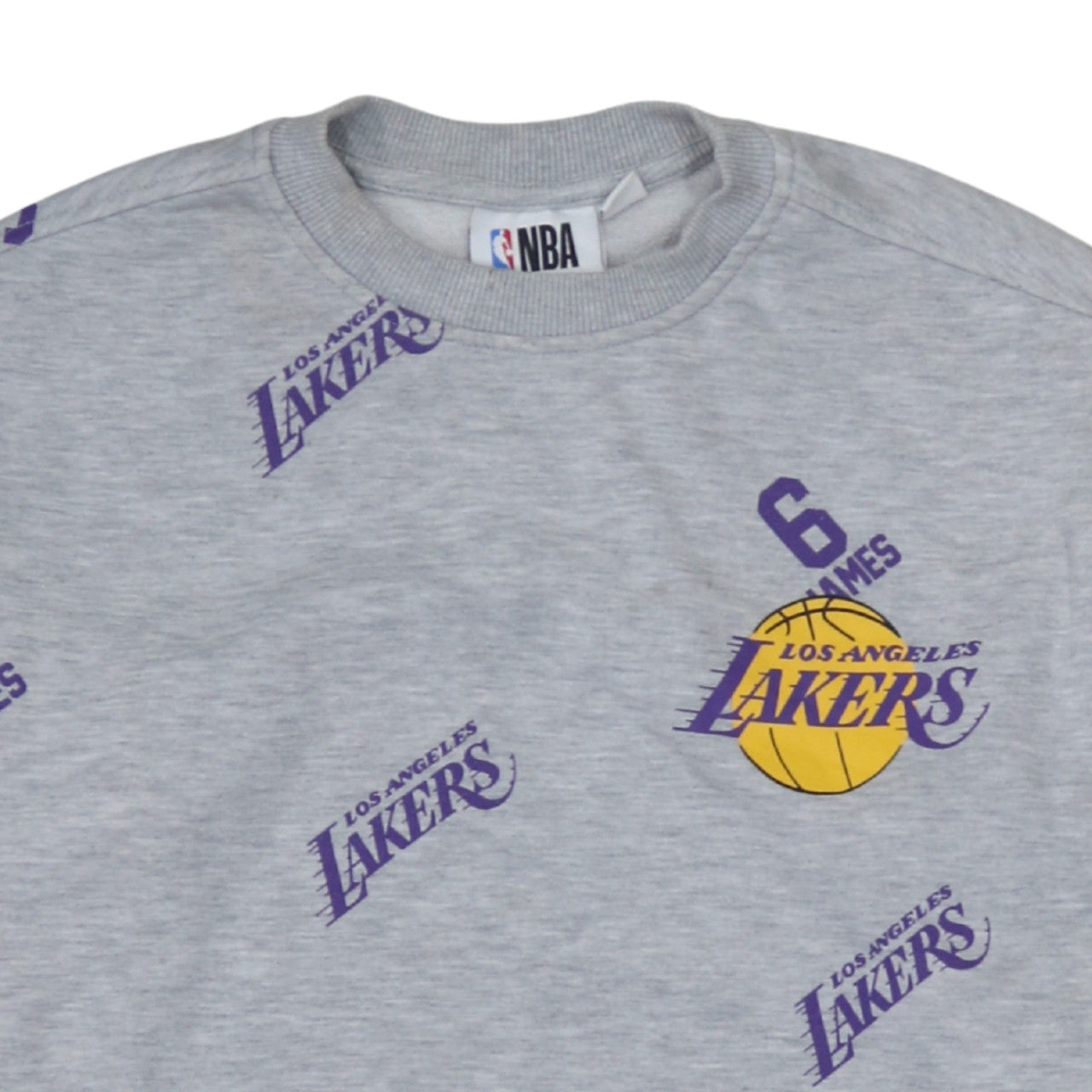 Primark NBA Los Angeles Lakers Grey Men's Small Crew Neck Sweatshirt