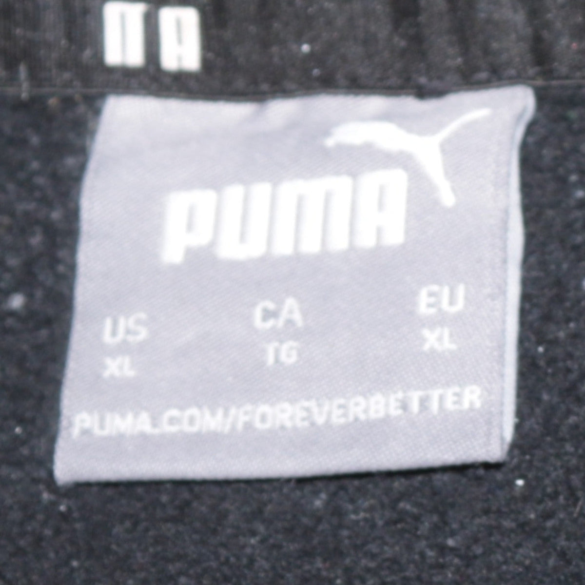 Additional view of Puma Men's Black XL Pullover Hoodie with Logo Print