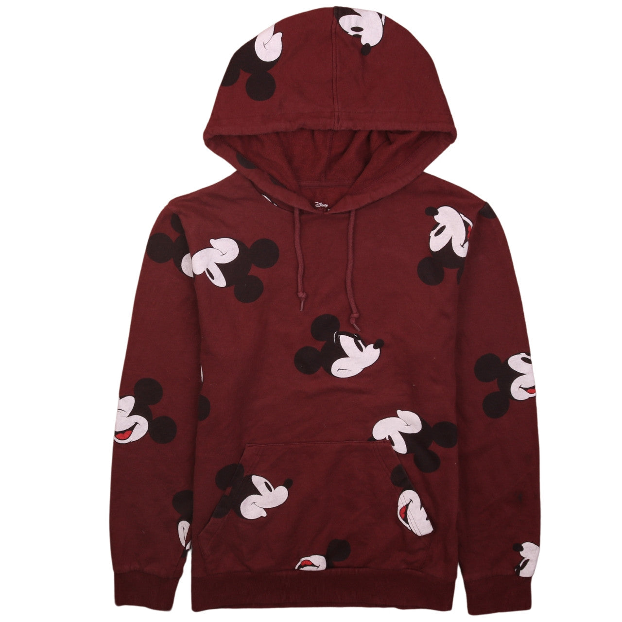 Disney Mickey Mouse Red Pullover Hoodie Men S Graphic Print