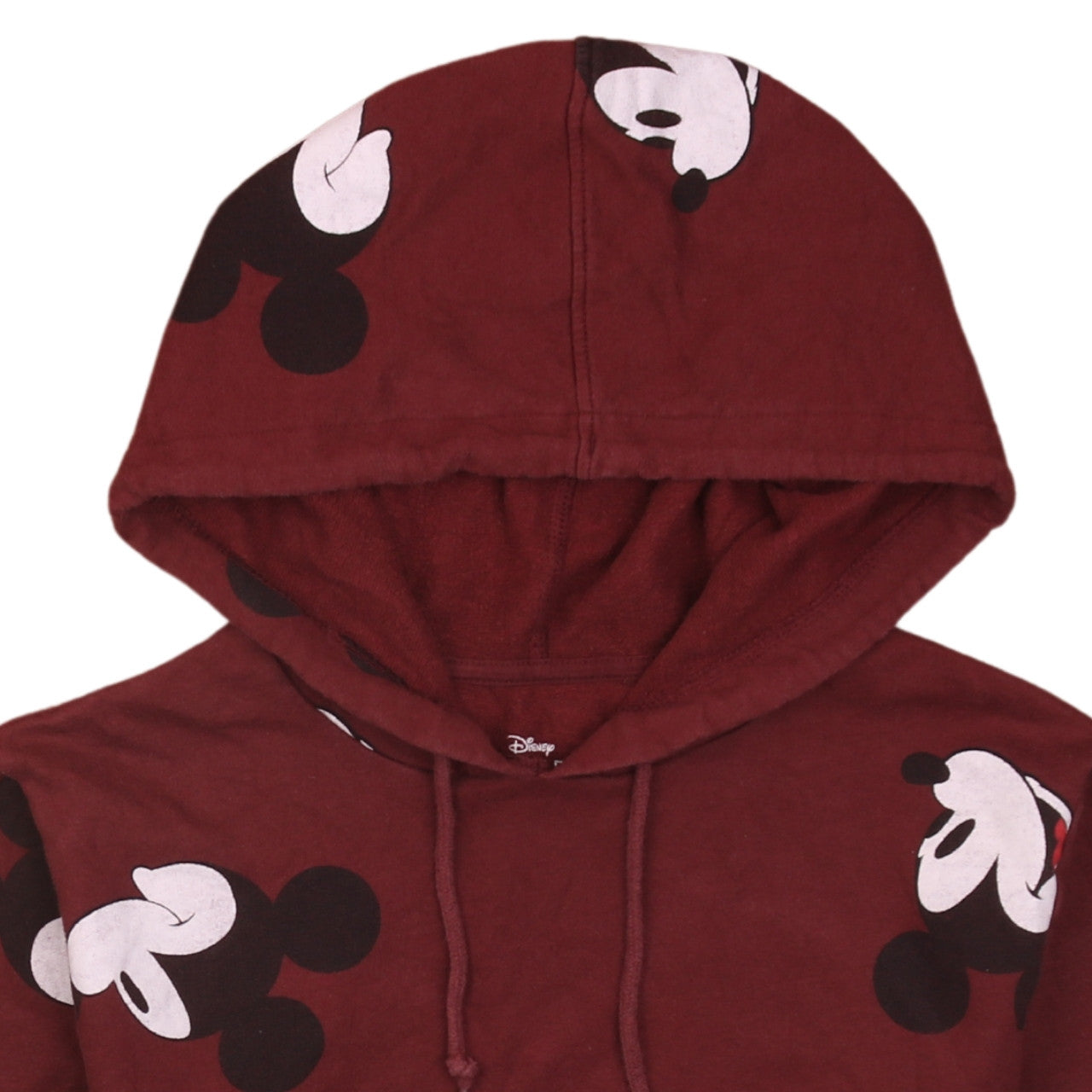 Disney Mickey Mouse Red Pullover Hoodie Men S Graphic Print