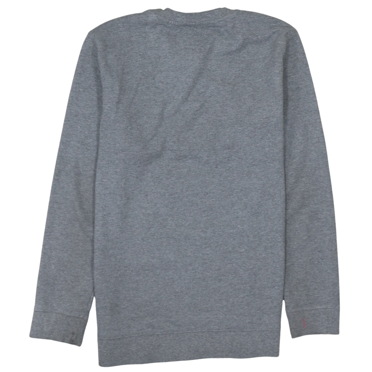 Vans Men Grey Large Logo Crew Neck Pullover Sweatshirt