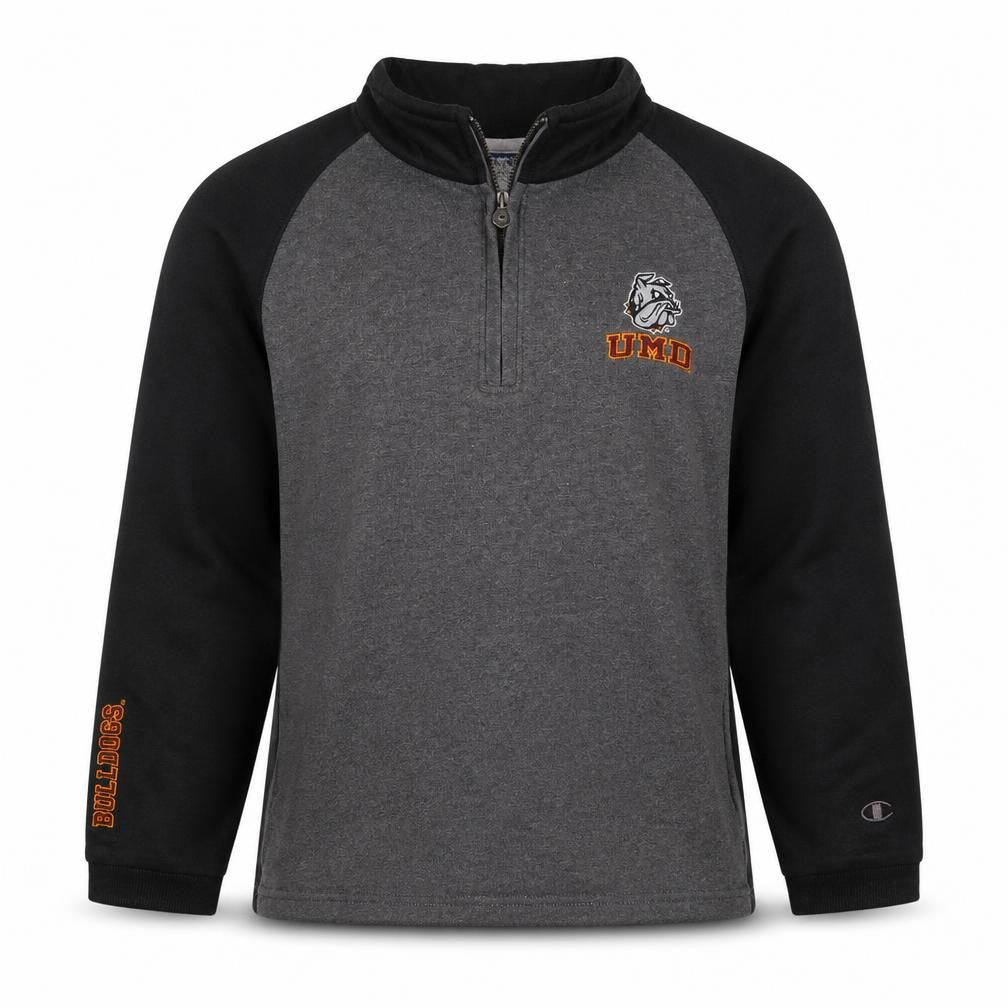 Champion Men's Grey 1/4 Zip UMD Bulldog Sweatshirt Size M