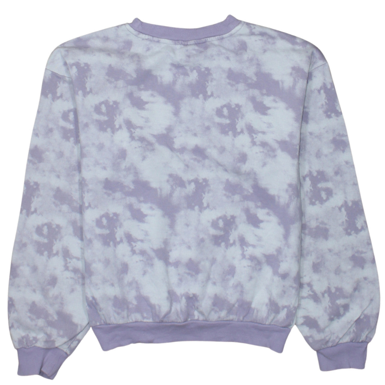 H&M Teens Purple Tie-Dye Pullover Sweatshirt Size 10-12Y Cotton Blend