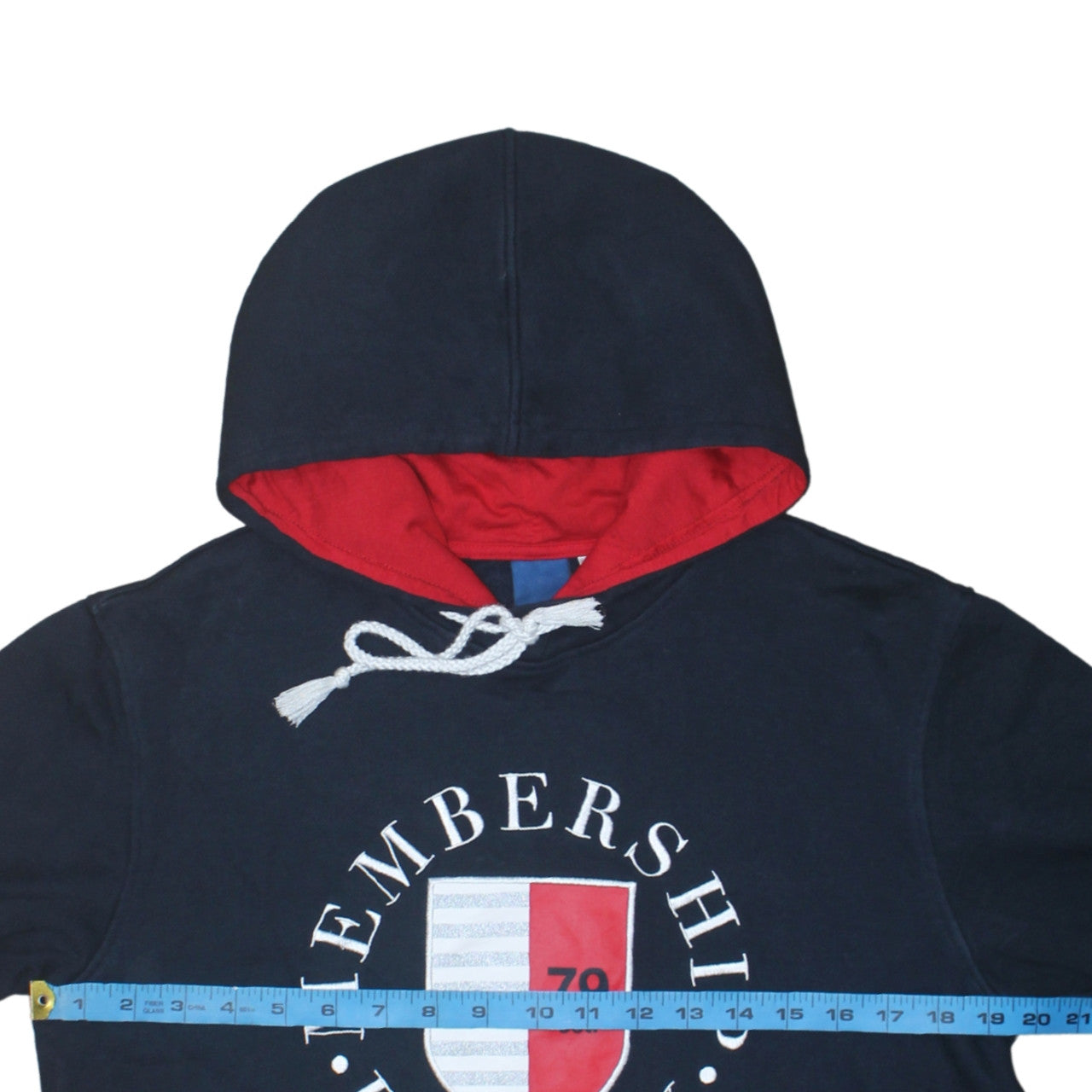 Reebok Men's Navy Blue Pullover Hoodie M Graphic Sportswear